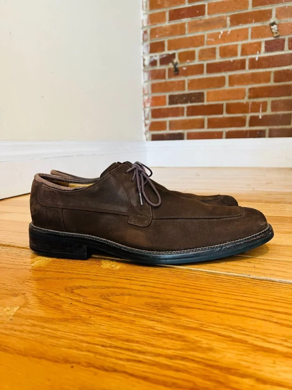 Cole Haan Lenox Hill split-toe brown leather shoes Size 10.5
